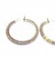 Crystal Iridescent Silver Rhinestone Earrings