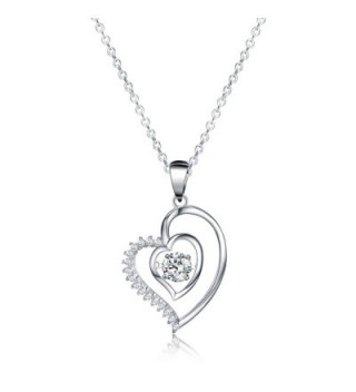 Jewelry Pendant Necklace- Sable "Ripple of Hearts" - Best Idea Gifts for Girls & Women - C41822C0HZ9