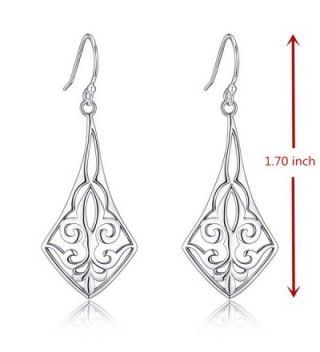 Polished Sterling Filigree Earrings Inspired in Women's Drop & Dangle Earrings