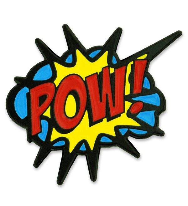 PinMart's POW! Comic Book Art Enamel Lapel Pin - CW12O5LDDEN