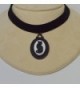 Black Velvet Choker Gothic Adjustable in Women's Choker Necklaces
