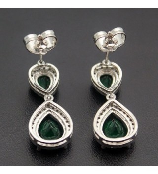 Hermosa Earrings Emerald Sapphire Jewelry in Women's Stud Earrings