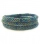 Assorted Shades of Metallic Green Beaded Handmade Bracelets Set- Roll on Your Wrist- Seed Bead Bracelet - CN11HA4ECS1