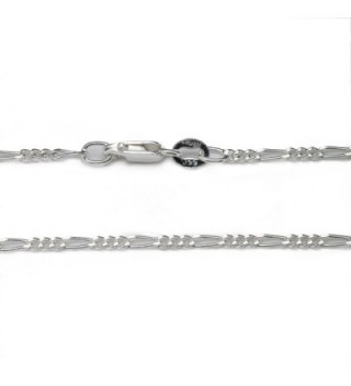 Sterling Silver 1 8MM Figaro Chain in Women's Pendants