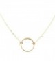 Karma Open Circle Necklace- Dainty 14k Gold Filled- Won't Fade- by Wild Moonstone - C4186CMIQK3