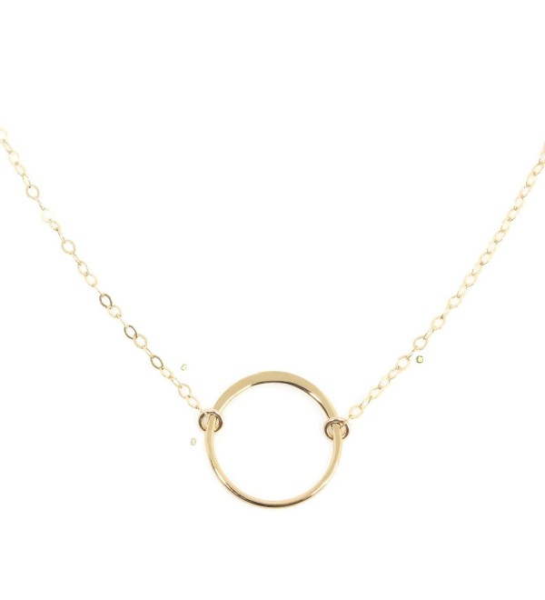 Karma Open Circle Necklace- Dainty 14k Gold Filled- Won't Fade- by Wild Moonstone - C4186CMIQK3