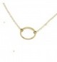 Circle Necklace Dainty Wild Moonstone in Women's Chain Necklaces