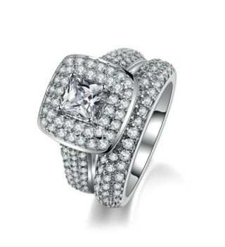 FENDINA Engagement Wedding Solitaire Eternity - CI17YD4E7R9