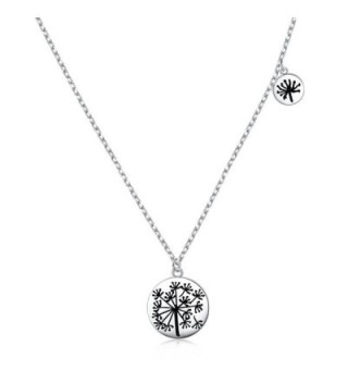 925 Sterling Silver Mother and Child Infinity Love Dandelion / Birds Charm Necklace for Women Girls-18" - CS186NYD49S