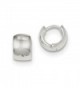 Sterling Silver Polished Hinged Hinged Huggy Earrings (8MM Long x 6MM Wide) - CS119CBHOGN