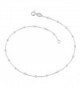 Sterling Silver High Polish 2mm Cobra Link Saturn Anklet (10 inch) - CM11PW70ME7