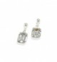 LJ Designs Striking Crystal Octagonal Drop Earrings (E85) - Made With Crystals From Swarovski - CY112N7EP3X