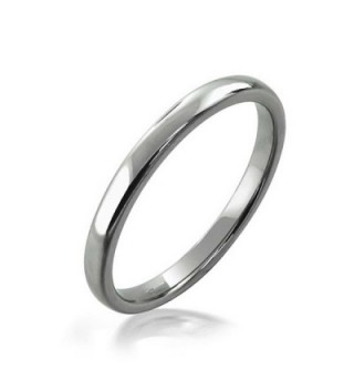 Bling Jewelry High Polish Unisex Tungsten Wedding Ring 2mm - CV117ILX0BR