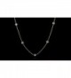 NYC Sterling Zirconia Station Necklace