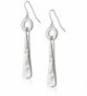 Robert Lee Morris Womens Hammered Triangle Circle Drop Earrings - Silver - CK127NEZX1D