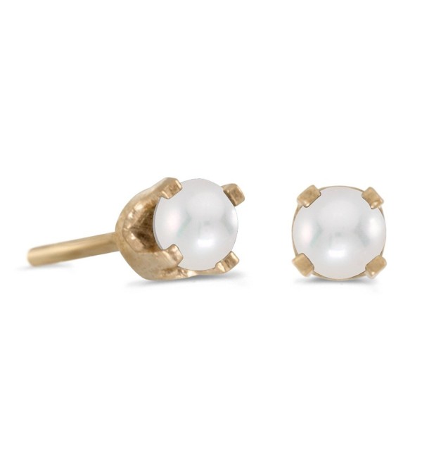 3 mm Petite Freshwater Cultured Pearl Stud Earrings in 14k Yellow Gold - CX115DGTPYZ