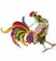 Crystal Rhinestone Rooster Brooches Fashion in Women's Brooches & Pins