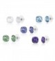 Lesa Michele Stainless Swarovski Crystals in Women's Stud Earrings