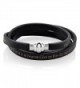 Stainless Steel Prayer Leather Bracelet