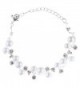 Bridal Bracelet Crystal Rhinestone Pearl White - C0118TD4BAL