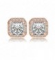 Womens Sparking Zirconia Platinum Earings