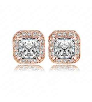 Womens Sparking Zirconia Platinum Earings