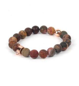 Shinus Bracelet Handmade Gemstone Fashion - Picasso Jasper - C4182HHCZ7M