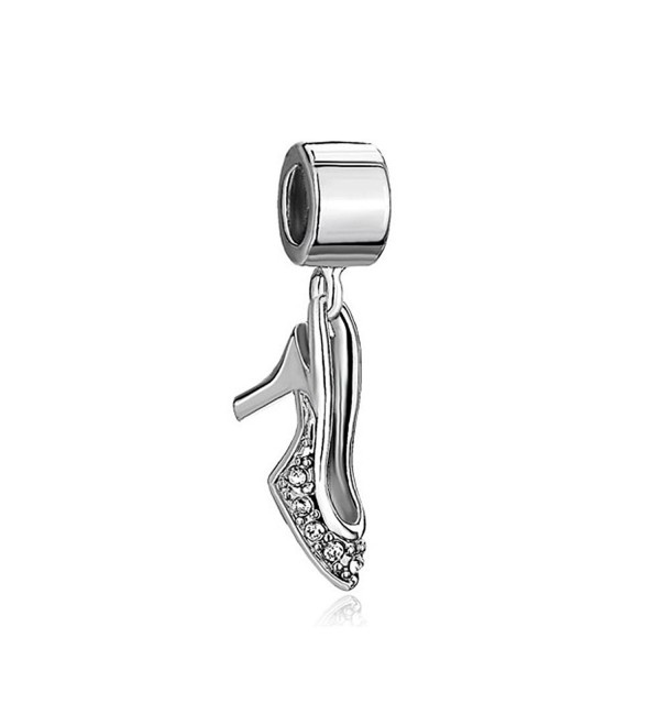 ThirdTimeCharm High-heeled Shoes Dangle Charm Beads Fit European Charms Bracelets - C712O7O52S8