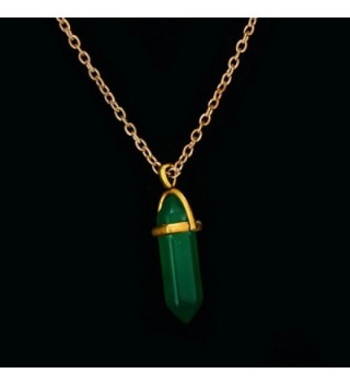 Artificial Gemstone Pendant Necklace Natural