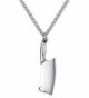 Xusamss Fashion Classic Titanium Steel Kitchen Knife Tag Pendant Necklace-24inches Chain - White - CT17Y0NOWN2