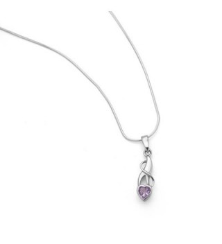 Sterling Amethyst Gemstone Endless Necklace