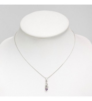 Sterling Amethyst Gemstone Endless Necklace in Women's Pendants