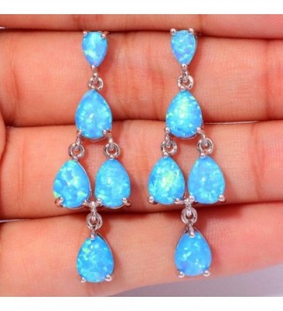 CiNily Jewelry Gemstone Rhodium Earrings