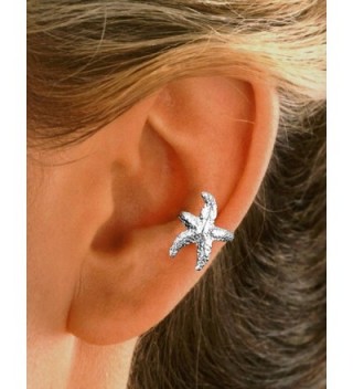 Ear Earring Non pierced Rhodium Sterling