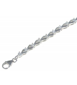 Classical Sterling Silver Bracelet Zirconia