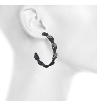 Lux Accessories Hematite Skulls Earrings