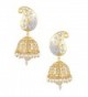 Swasti Jewels Bollywood Style CZ Indian Jewelry Jhumka Earrings for Women - CI12BP6NJI9