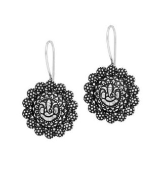 Jaipur Mart Indian Bollywood Oxidised Dangle Earrings Silver Jewellery Gift - CS17Y02QODK