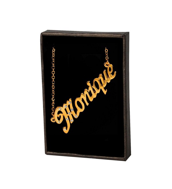 Name Necklace "MONIQUE" 18K Gold Plated - CB11PE51T9J