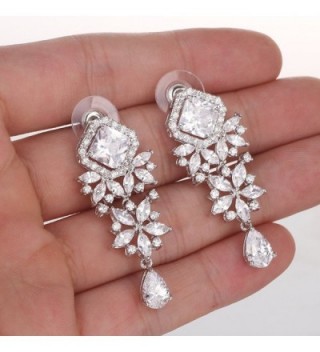 Wordless Love Princess Zirconia Teardrop in Women's Drop & Dangle Earrings