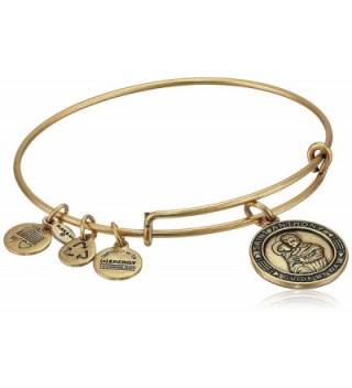 Alex and Ani Bangle Bar "St. Anthony" Rafaelian Gold-Tone Expandable Bracelet - C2118VNE0MT