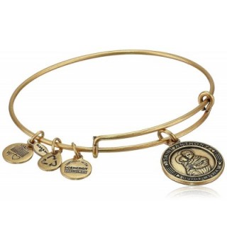 Alex and Ani Bangle Bar "St. Anthony" Rafaelian Gold-Tone Expandable Bracelet - C2118VNE0MT