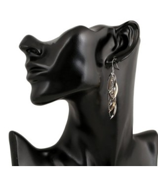 Lureme Silver Twisted Earrings 02004774