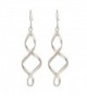 Lureme Silver Twisted Earrings 02004774 in Women's Drop & Dangle Earrings