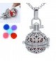 Fragrance Essential Oil Aromatherapy Diffuser Full Crystal Rhinestone Locket Cage Pendant Necklace Charms - C517YWSSU50