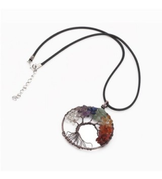 Tree Chakra Gemstone Necklace Crystals