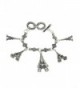 Eiffel Tower Paris Silver-tone Designer Toggle Bracelet by Jewelry Nexus Love in Paris - C411DKZAUZD