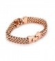 Plated Double Maille Bracelet Infinity in Women's Link Bracelets