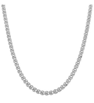 Sterling Silver 3.5mm Love Chain (16- 18- 20- 22- 24 or 30 inch) - CF1163M3K2L