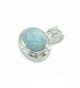 Larimar Gemstones Sterling Silver Pendant in Women's Pendants